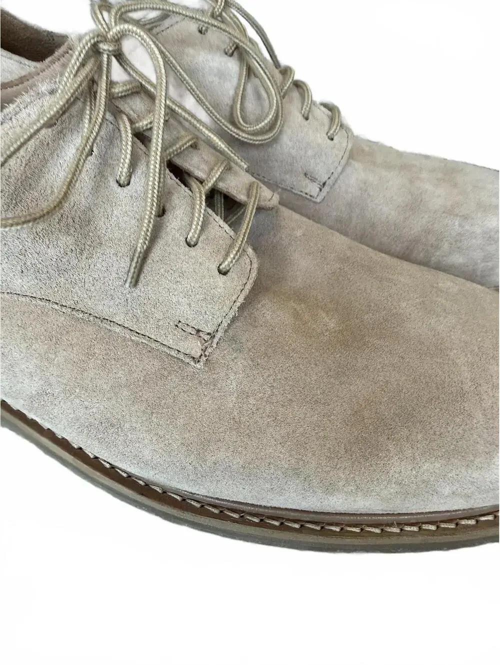 Thursday Boot Co. Men's Suede Leather Renegade Loafer Taupe Beige Size 15